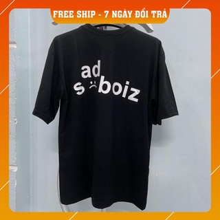 Áo thun sad boiz SIGNATURE nam nữ full tag hình thêu mặt cười KUN SHOP