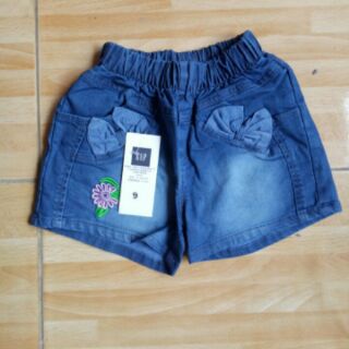 Quần short jean bé gái