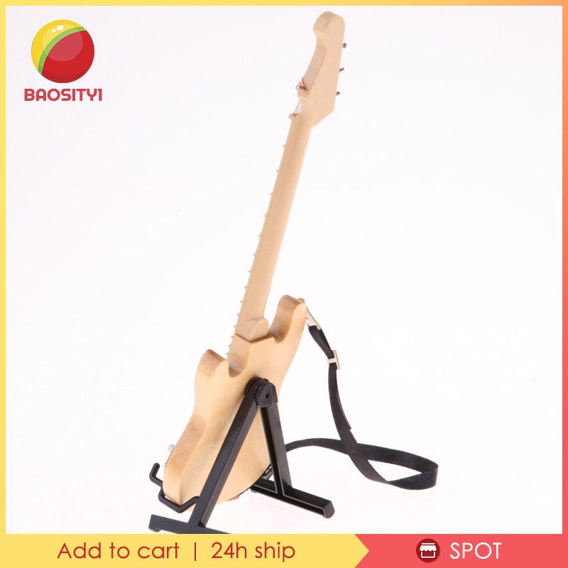 Mô Hình Đàn Guitar Điện Mini Tỉ Lệ 1: 6 Kèm Giá Đỡ Trang Trí Nhà Búp Bê #2