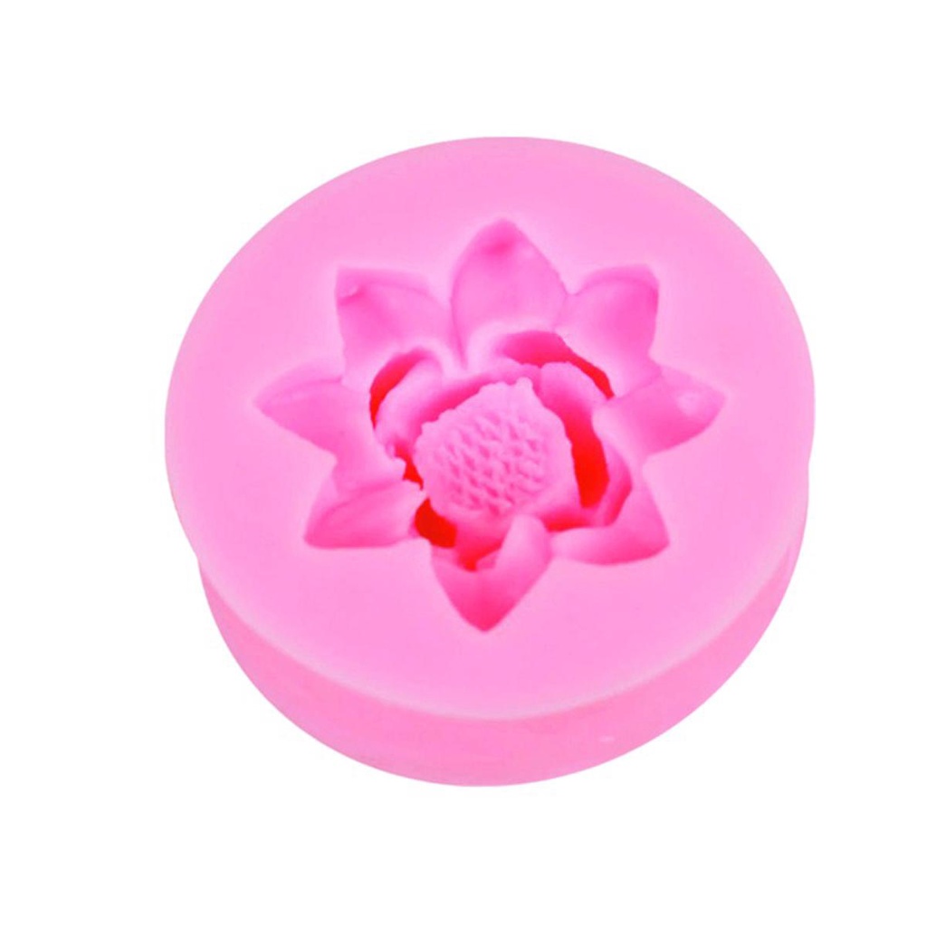 Khuôn Làm Bánh Chất Liệu Silicone Tự Làm Hình Hoa Sen Dễ Thương