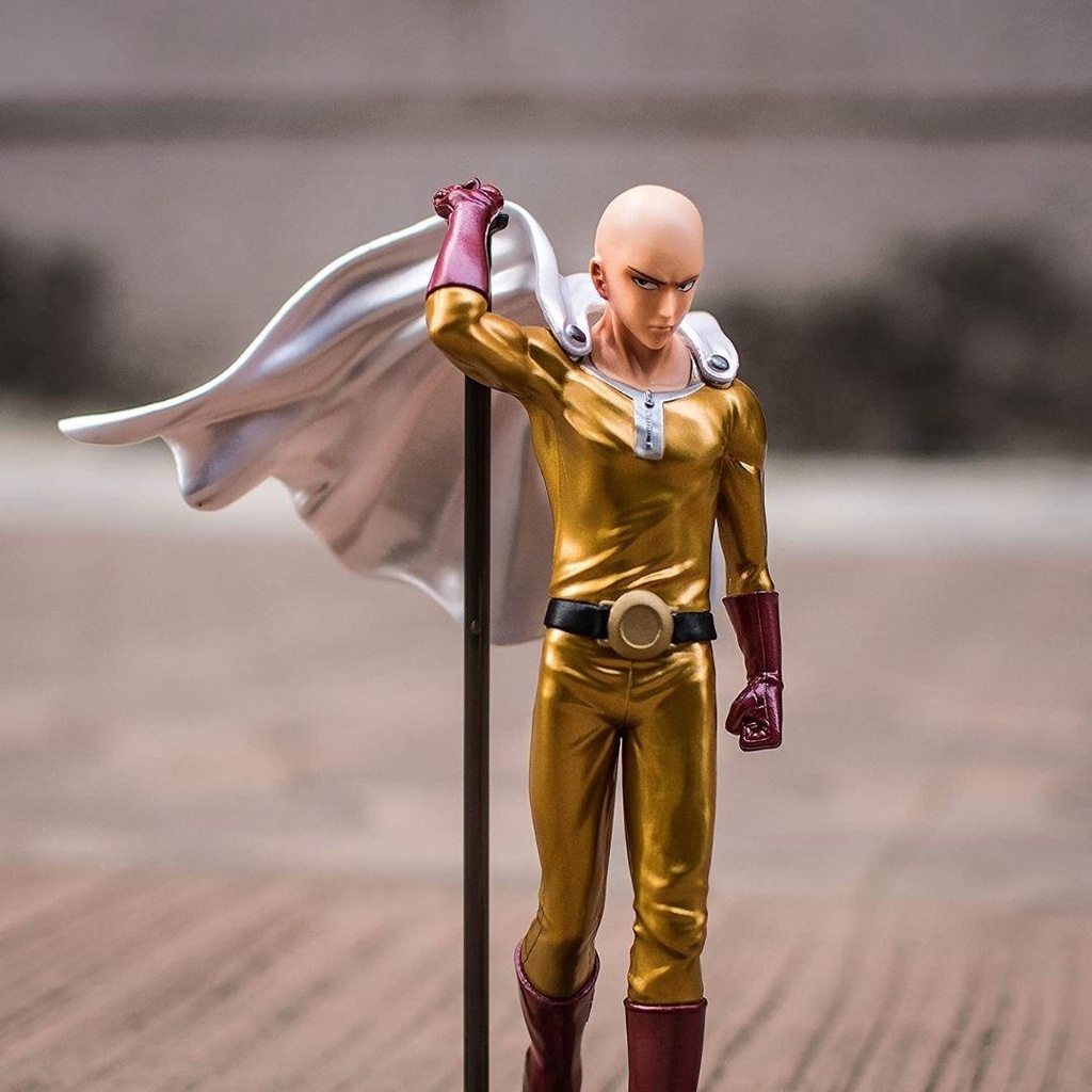 Mô hình One Punch Man Saitama 20cm Metalic Color DXF Premium Prize Figure Banpresto Chính hãng Nhật OPMBP01