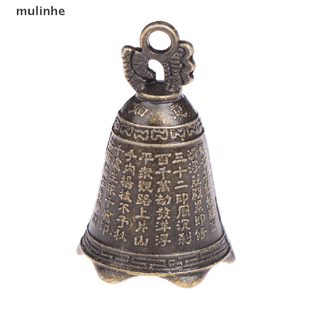 Chuông Phong Thủy Mini Điêu Khắc Họa Tiết Phật Giáo Trung Hoa Cổ Điển