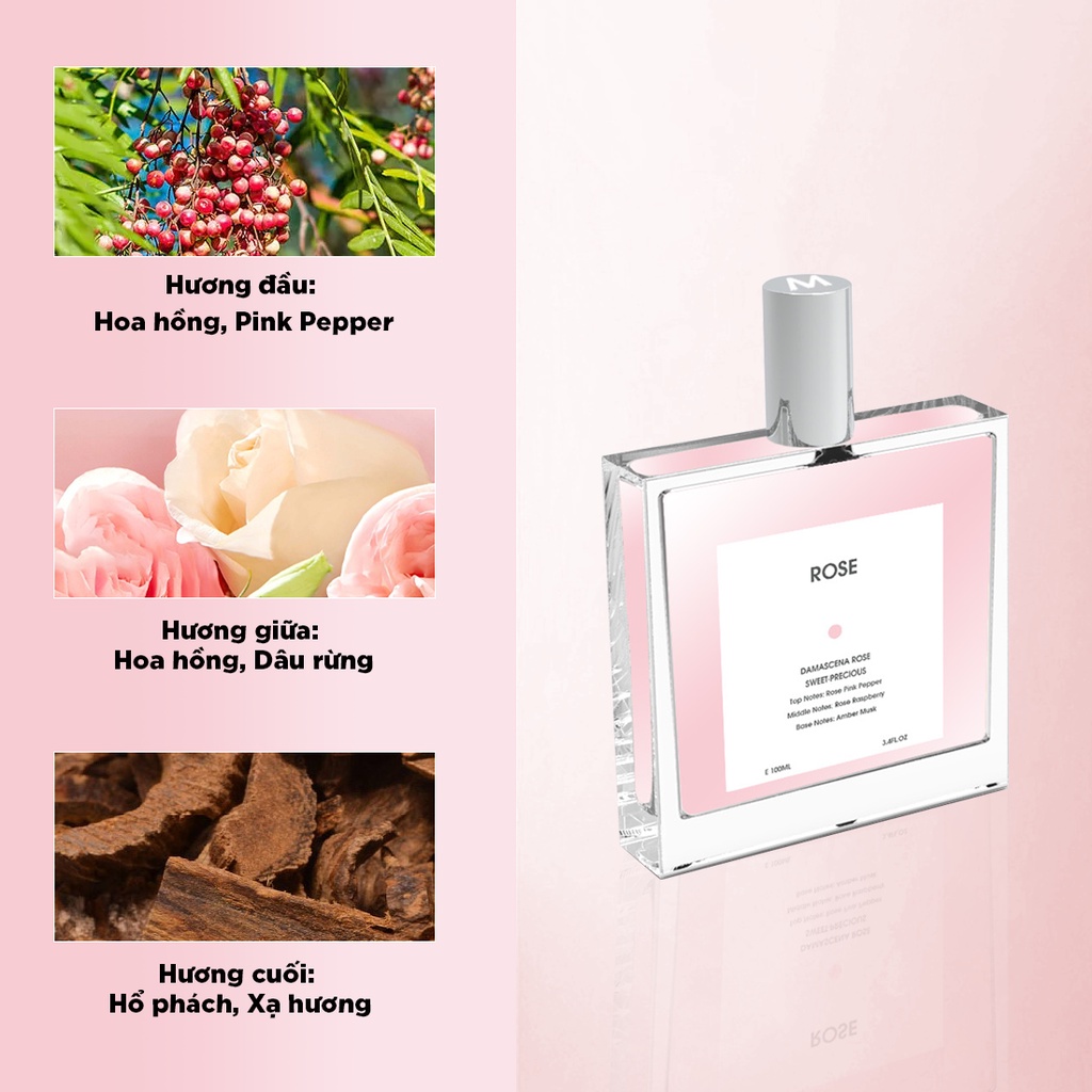 Nước hoa - Body mist Flower World Miniso, hương hoa tự nhiên, lưu hương lâu, dung tích 100