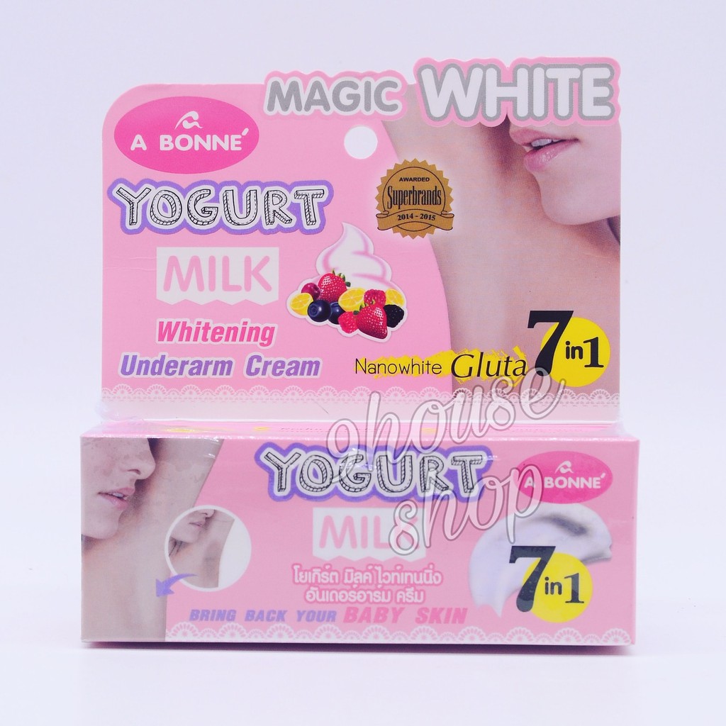 Kem Dưỡng Trắng Vùng Nách Magic White YOGURT MILK 7in1 A Bonne Thái Lan 30gram