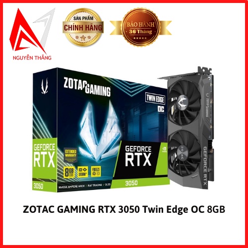 Vga card màn hình ZOTAC GAMING RTX 3050 Twin Edge OC 8GB new chính hãng