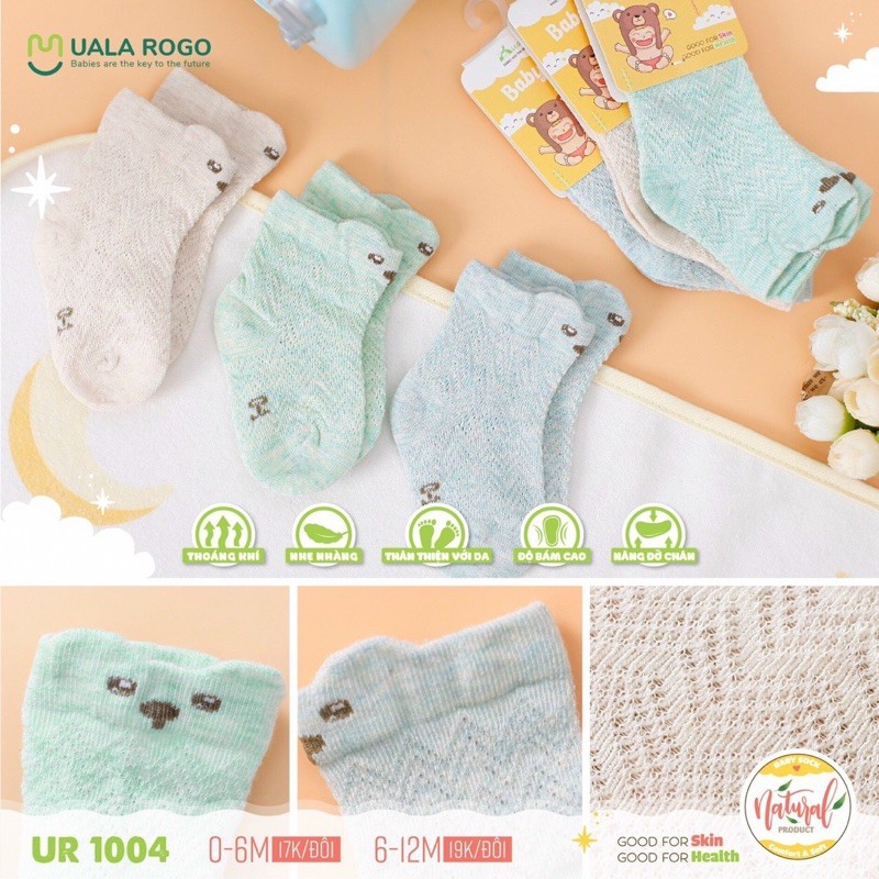 Tất cotton cho bé 0m đến 4y