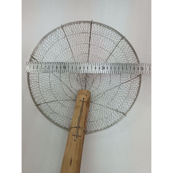 Vợt vớt đồ chiên ráo dầu- vớt đồ ăn rau xương size to 3 tấc inox 304 loại tốt
