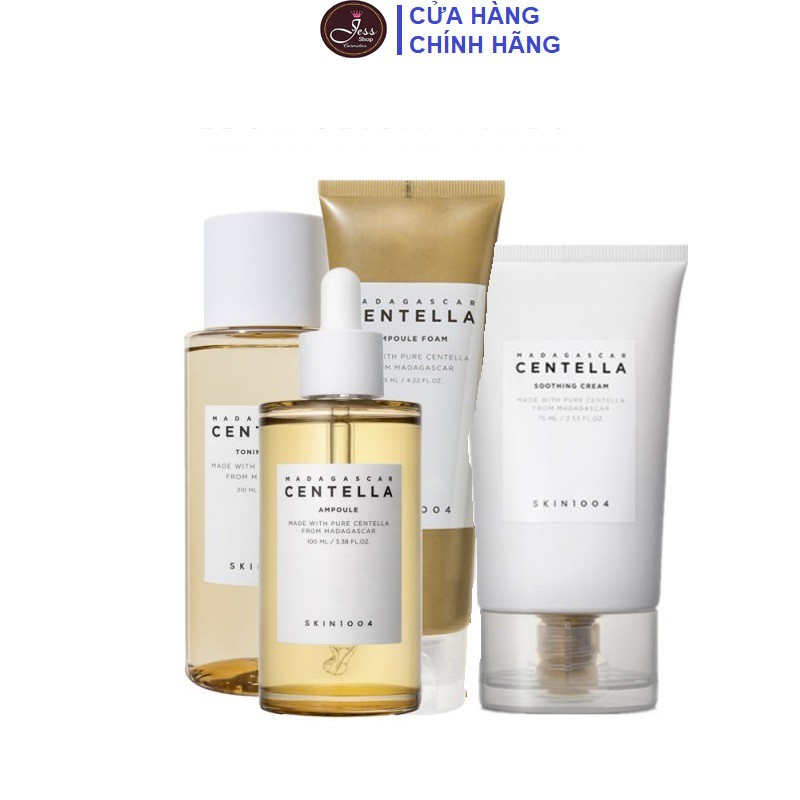 Bộ 4 Sản Phẩm Dưỡng Da Giảm Mụn Skin1004 Madagascar Centella