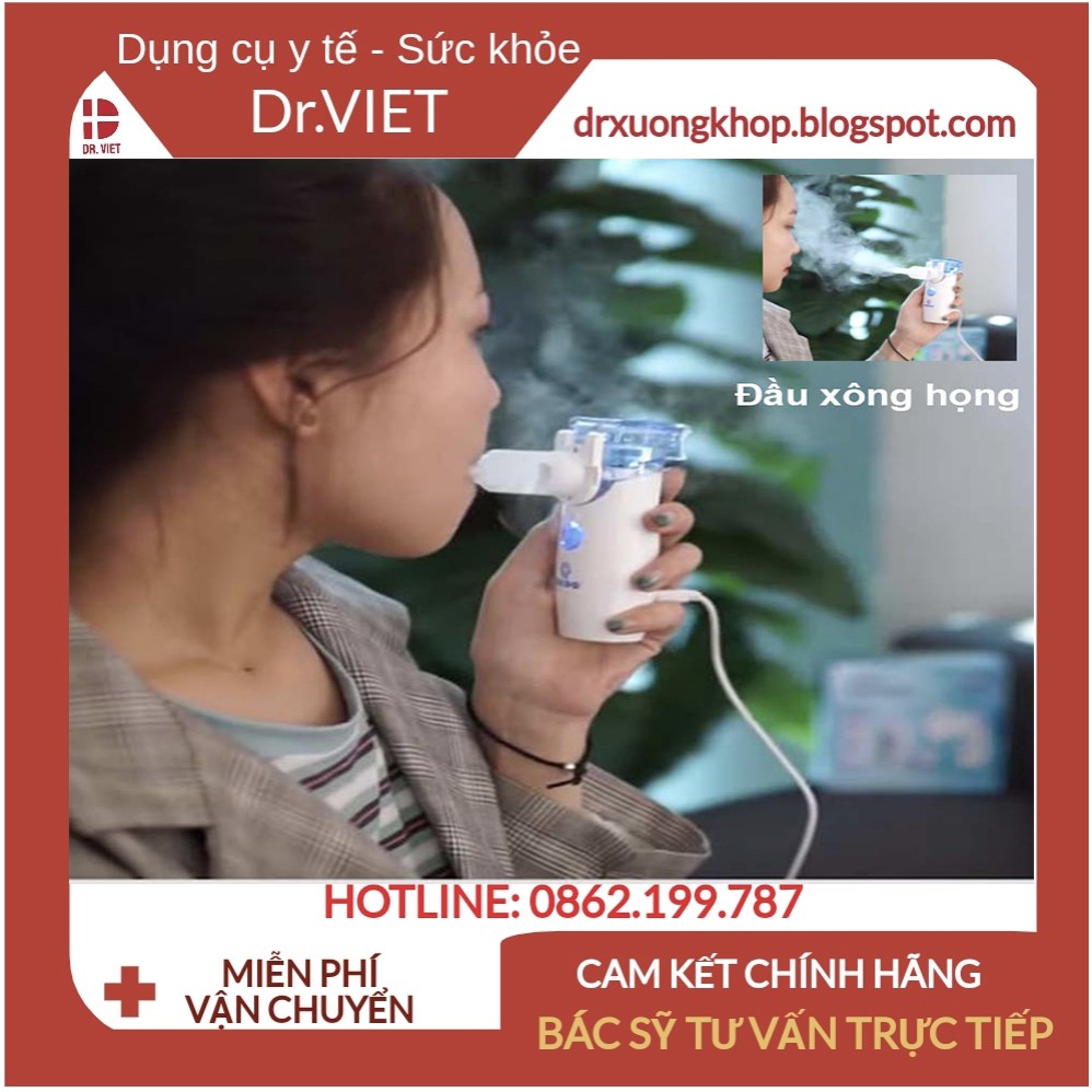 Máy Xông Mũi Họng cho bé Chido cao cấp Nhật Bản- Hỗ trợ bệnh đường hô hấp: viêm mũi, viêm họng, viêm phế quản, hen suyễn