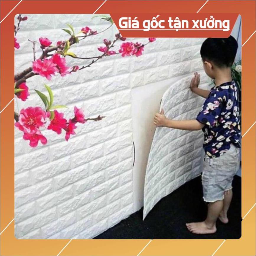 Rẻ Nhất Shopee Xốp Dán Tường Trắng 3D 77cm x70cm Sỉ Lẻ Giá Rẻ Nhất