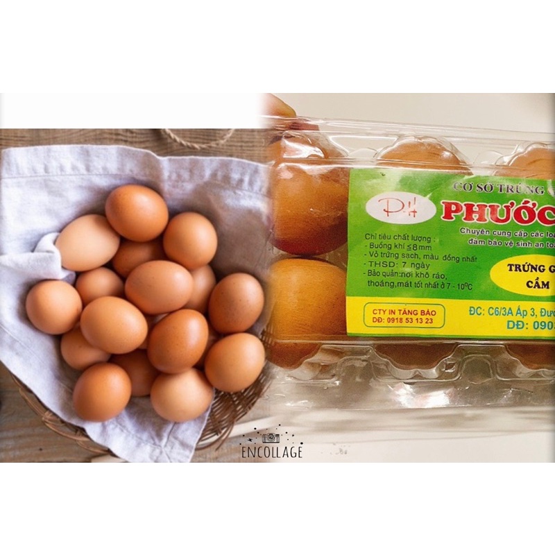 hộp 10 trứng gà tươi hỏa tốc