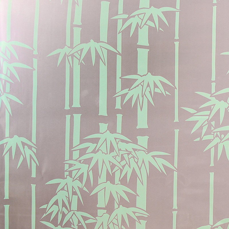 Decal giấy dán kính trúc xanh khổ rộng 0.45m