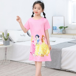 Váy, đầm cotton elsa cho bé