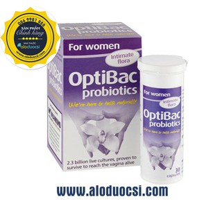 Optibac probiotics for women tím men vi sinh phụ khoa Hộp 30v – Chính hãng