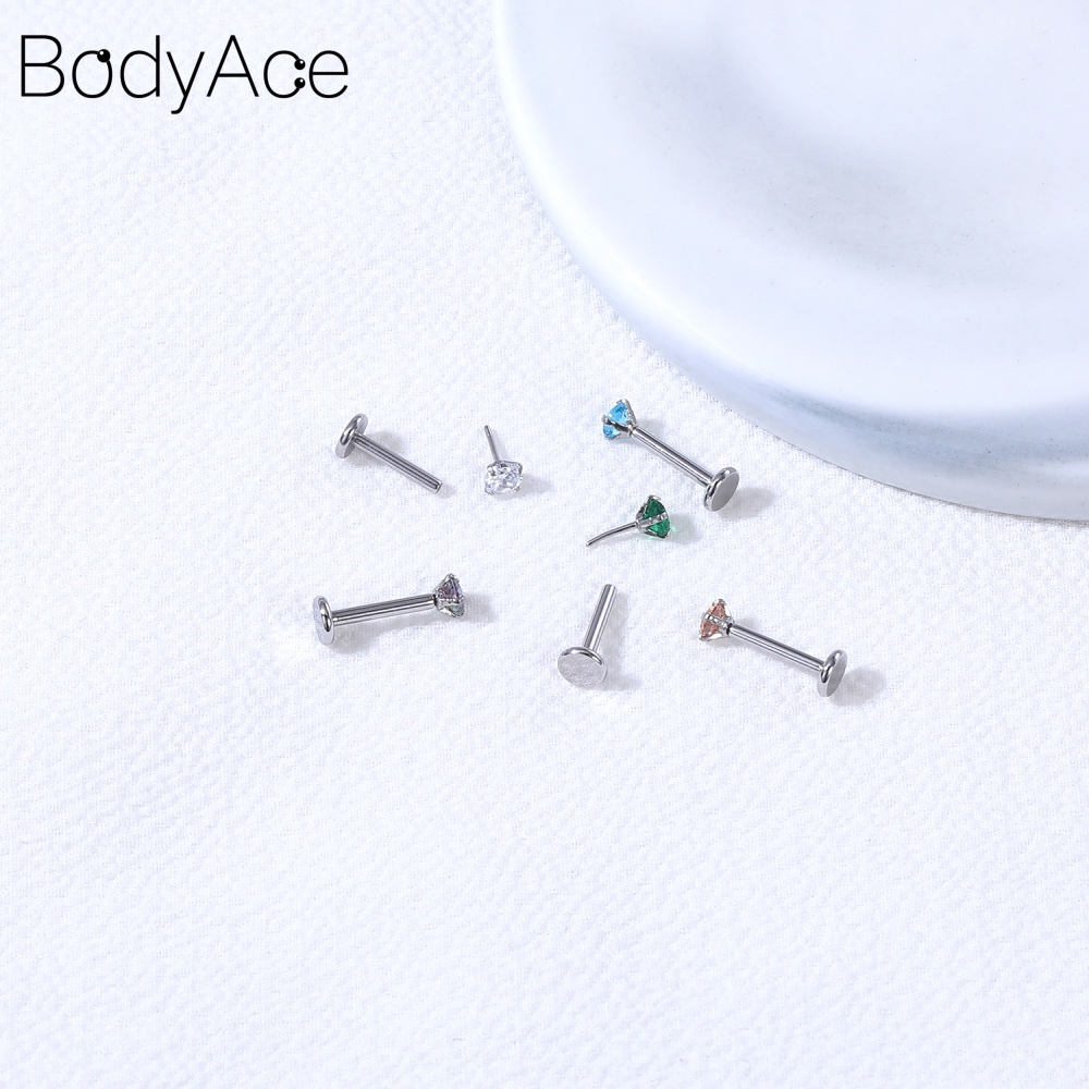 1 Khuyên Xỏ Tai/Môi/Tai 2/3/4MM Bằng Thép Không Gỉ