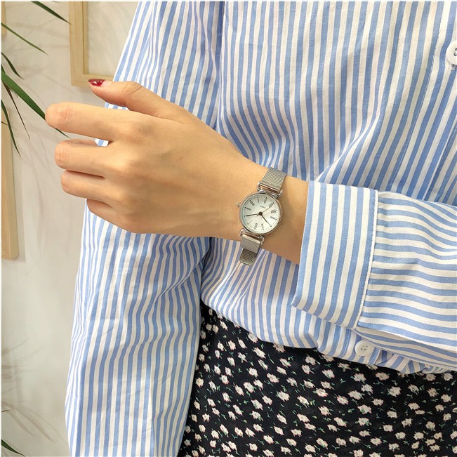 (HOT 2019) Đồng hồ nữ chính hãng thời trang cao cấp dây thép lụa sang trọng SKMEI SKW001 - Arman Watches