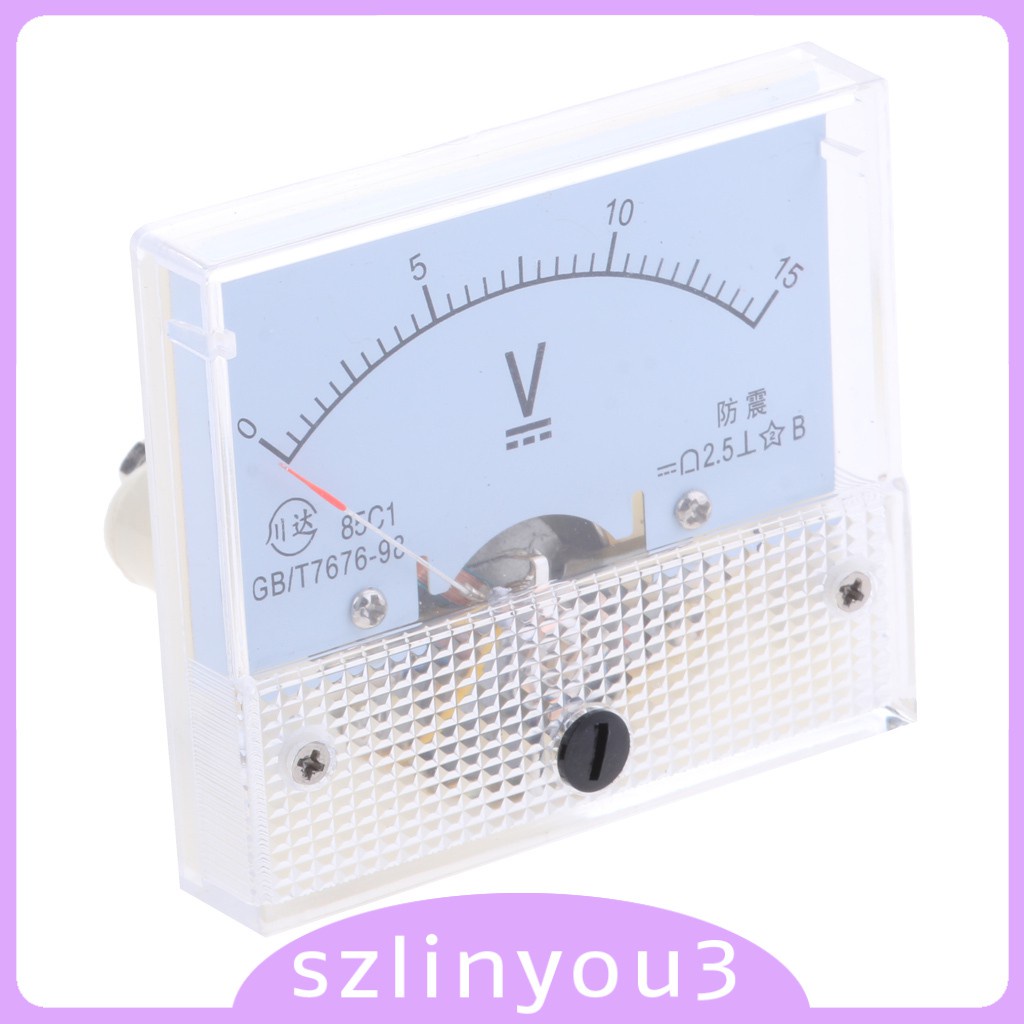 Practical Tool  85C1 DC 0-600V Rectangle Analog Panel Ammeter Gauge Ampere Meter Tester
