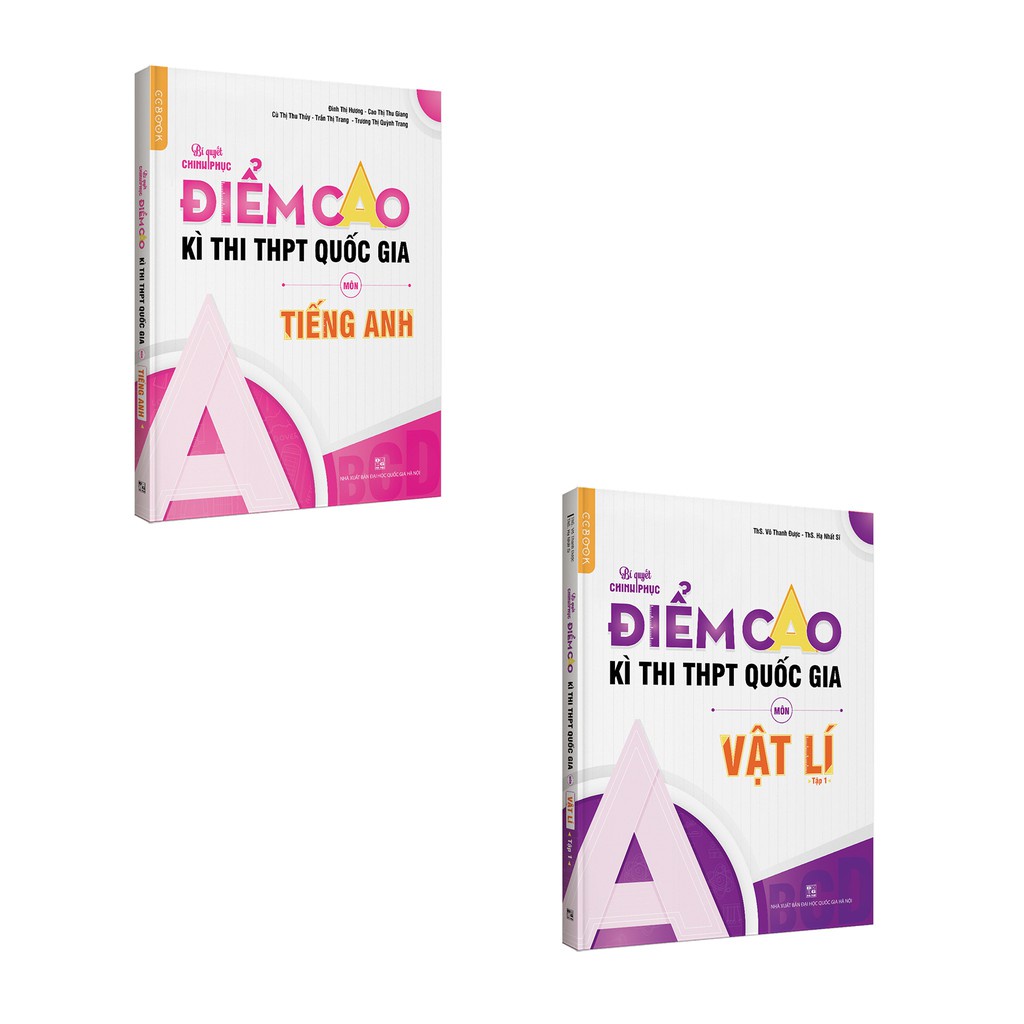 Sách - Combo luyện thi điểm cao môn Tiếng Anh - Vật lí - Tập 1 - NXB Đại học Quốc gia Hà Nội