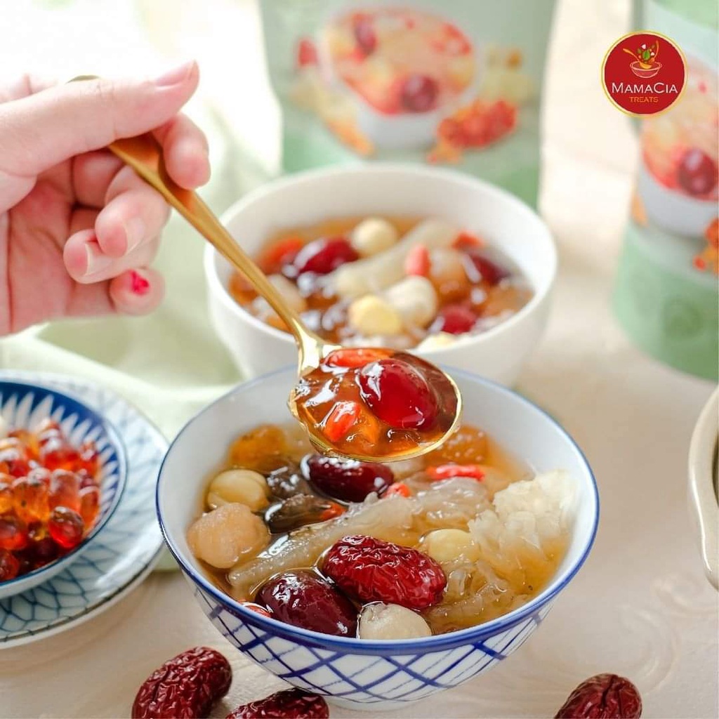 Chè dưỡng nhan tuyết yến giải nhiệt mùa hè, bồi bổ cơ thể, chè tuyết yến dưỡng nhan set to 12 vị - CDN