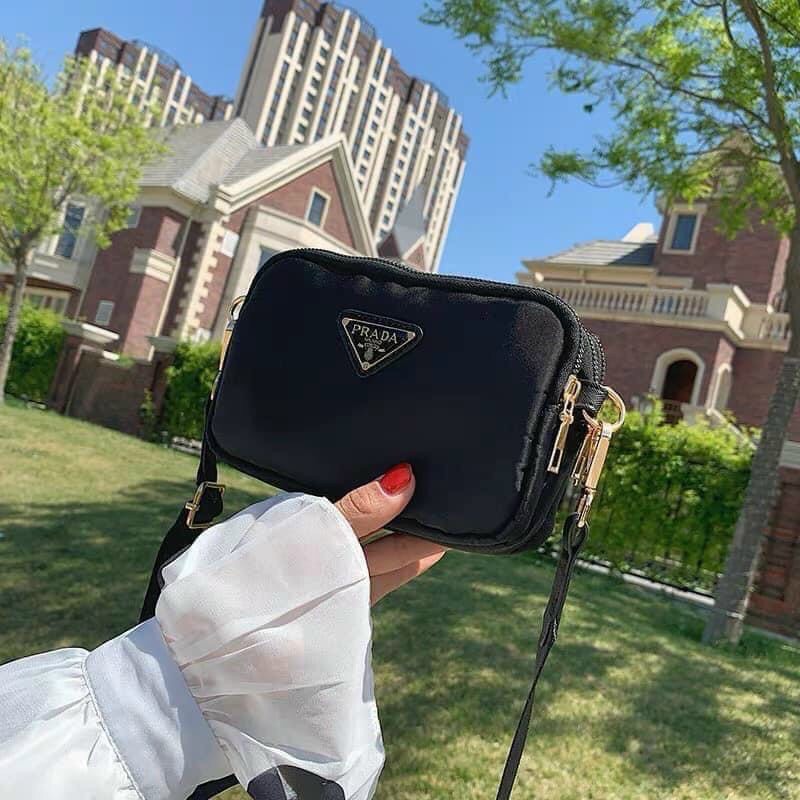 Túi đeo chéo Prada  nhiều ngăn đựng tiện lợi - FREE SHIP