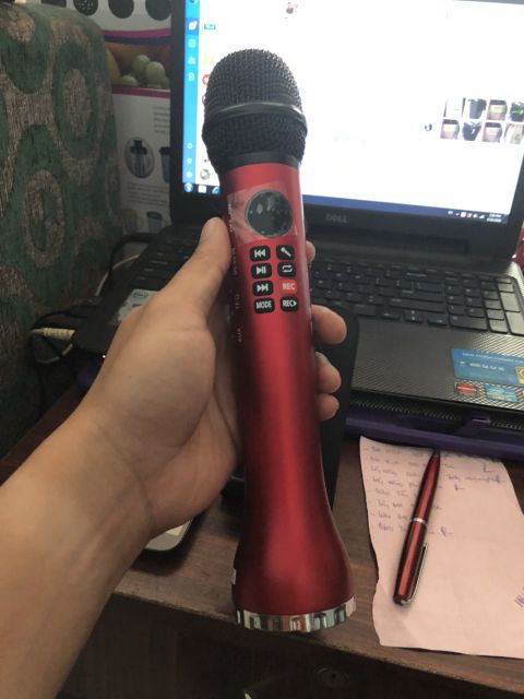 Micro karaoke kèm loa bluetooth L598 cực chất