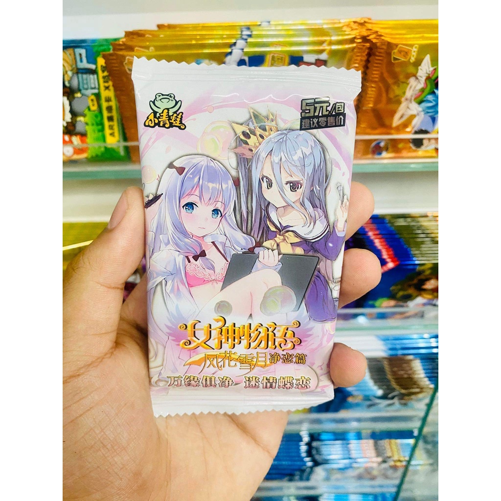 Tổng hợp Set 5 ảnh thẻ nhân phẩm Anime Digimon Waifu Jujutsu Kaisen Jojo Conan ngẫu nhiên chibi xinh xắn