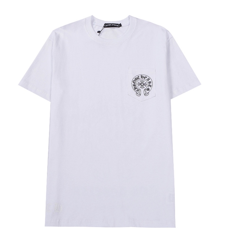 Áo Thun Cotton Ngắn Tay In Hình Chrome Hearts Thời Trang Thể Thao Dành Cho Nam Và Nữ