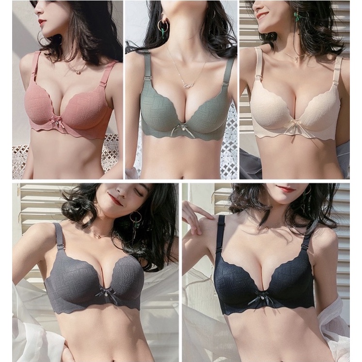 👙 Áo Lót Su Softie Viền Sóng 3D Nâng Ngực Thời Trang Dành Cho Nữ 361 👙
