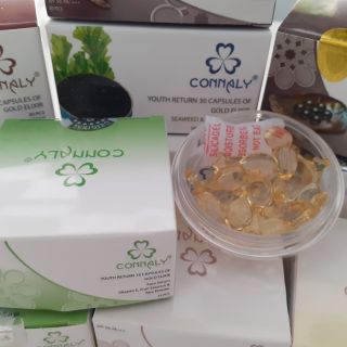 Serum trẻ hóa da CONNALY tinh chất vitamin E, trái cây tổng hợp và bột gạo hộp 15 Viên