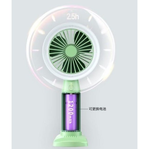 Quạt Remax F39 + đèn led + kệ để bàn 3 chế độ siêu mát, siêu tiện ích cầm tay 1200mah