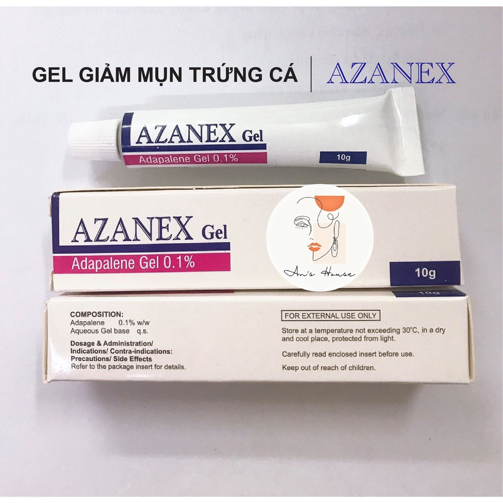 [CHÍNH HÃNG] Gel Giảm Mụn Ẩn, Mụn Trứng Cá AZANEX 10g | WebRaoVat - webraovat.net.vn