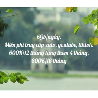 SIM BÙM TRÙM DATA TRỌN GÓI 16 THÁNG