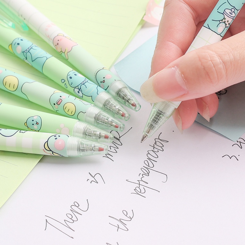 Bút Nước 0.5mm Hình Khủng Long Hoạt Hình Dễ Thương
