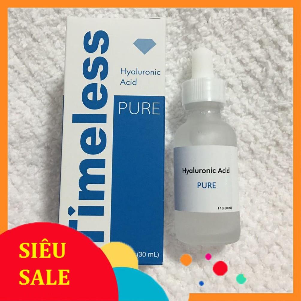 FreeShip Giá Sốc -  Serum HA Cấp ẩm Timeless Hyaluronic Acid 100% Pure