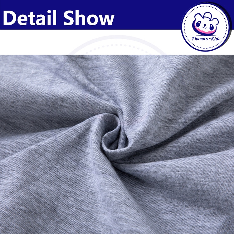 Áo Thun Tay Ngắn Cổ Tròn In Họa Tiết Hoạt Hình Dễ Thương Thời Trang Cho Bé 1-5 Tuổi