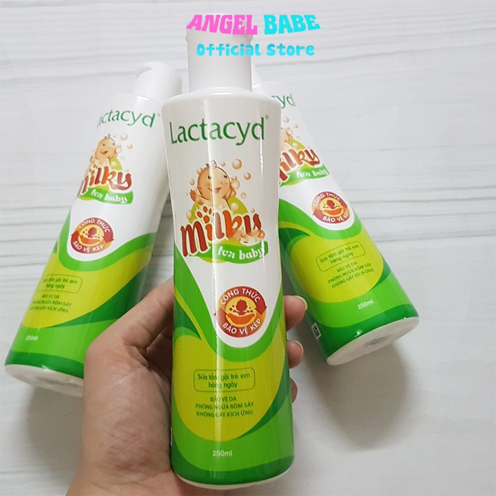 Sữa tắm gội Lactacyd 250ml giúp phòng rôm sảy, mẩn đỏ cho trẻ