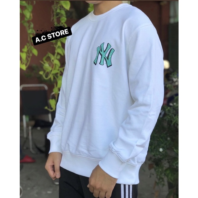 Áo nỉ MLB Sweater Big Bag Art Logo Overfit