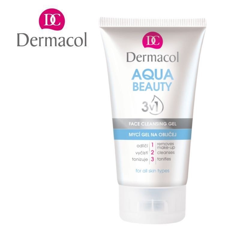 [Mã FMCGM50 - 8% đơn 250K] Sữa Rửa Mặt Làm Mềm Da Dermacol Aqua Beauty 3-In-1 Face Cleansing Gel 150ml