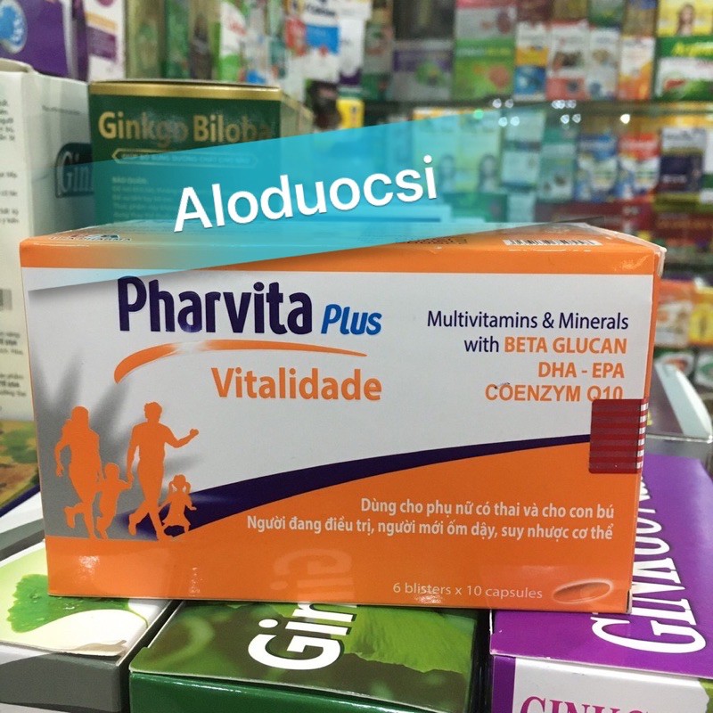 PHARVITA PLUS BỔ SUNG VITAMIN VÀ KHOÁNG CHẤT (60 viên)
