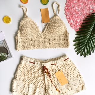 Bộ len móc đi biển