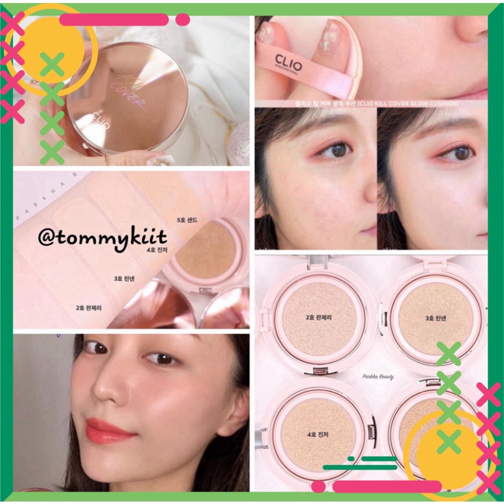 CỦA XẢ SIÊU PHÂM / Phấn Nước Clio Kill Cover Foundwear - Glow Cushion SPF50+ / &(