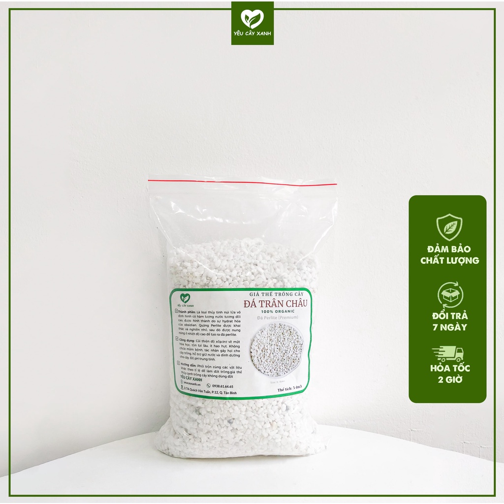 Đá Perlite - Đá Trân Châu (5dm3)