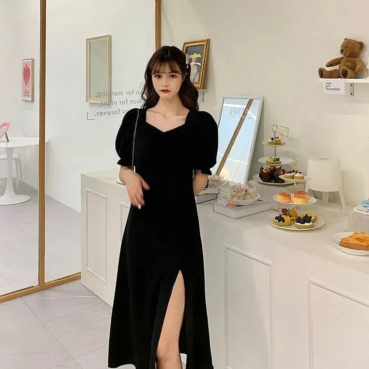 Váy Xẻ Ngắn Dài ⚡️ẢNH THẬT⚡️ Váy Đầm Xẻ Cotton, Dáng Suông