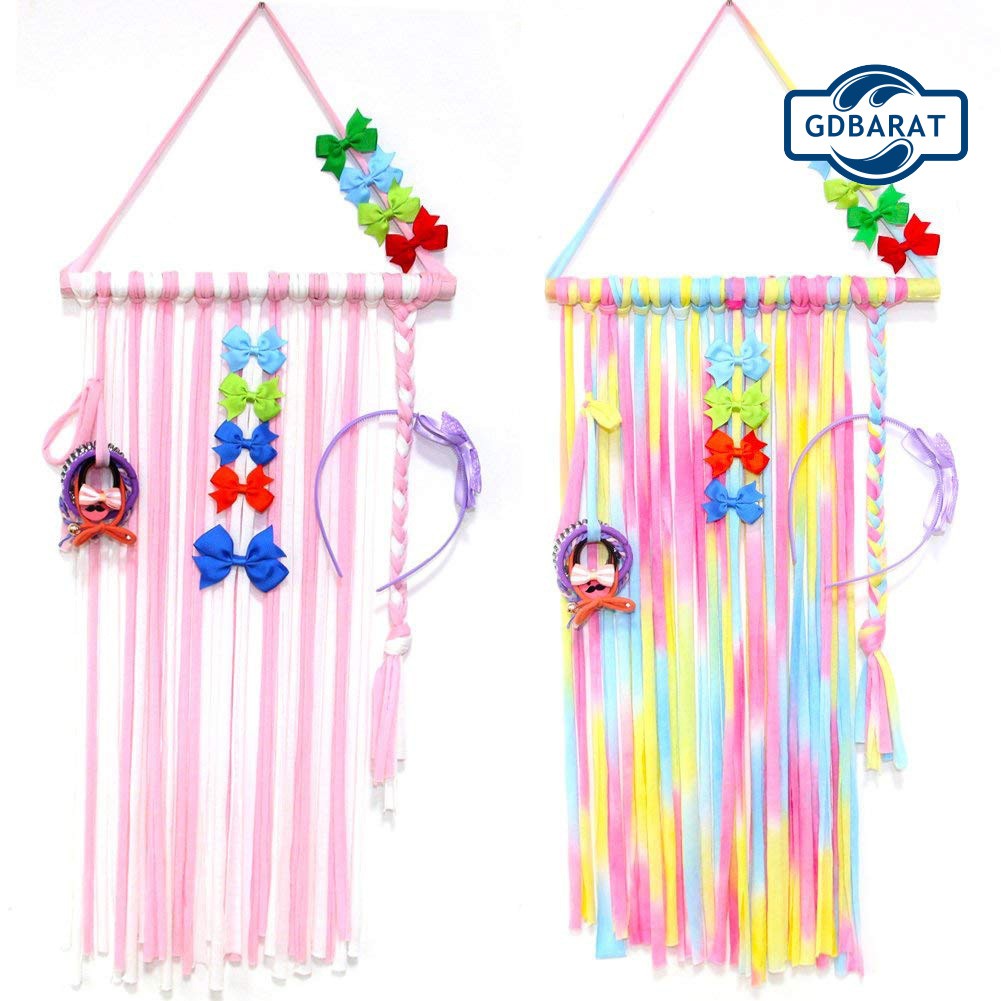 Phụ Kiện Băng Đô Đính Nơ Bằng Vải Dễ Thương Dùng Để Treo Đồ Tiện Lợi