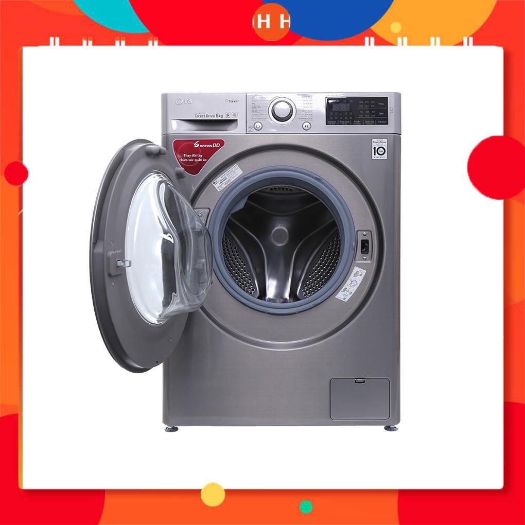 [ VẬN CHUYỂN MIỄN PHÍ KHU VỰC HÀ NỘI ] Máy giặt LG lồng ngang 8kg FC1408S3E, Hàng chính hãng - BH 24 tháng 24h