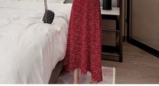 VÁY MAXI CHẤM BI ĐỎ VÀ ĐEN