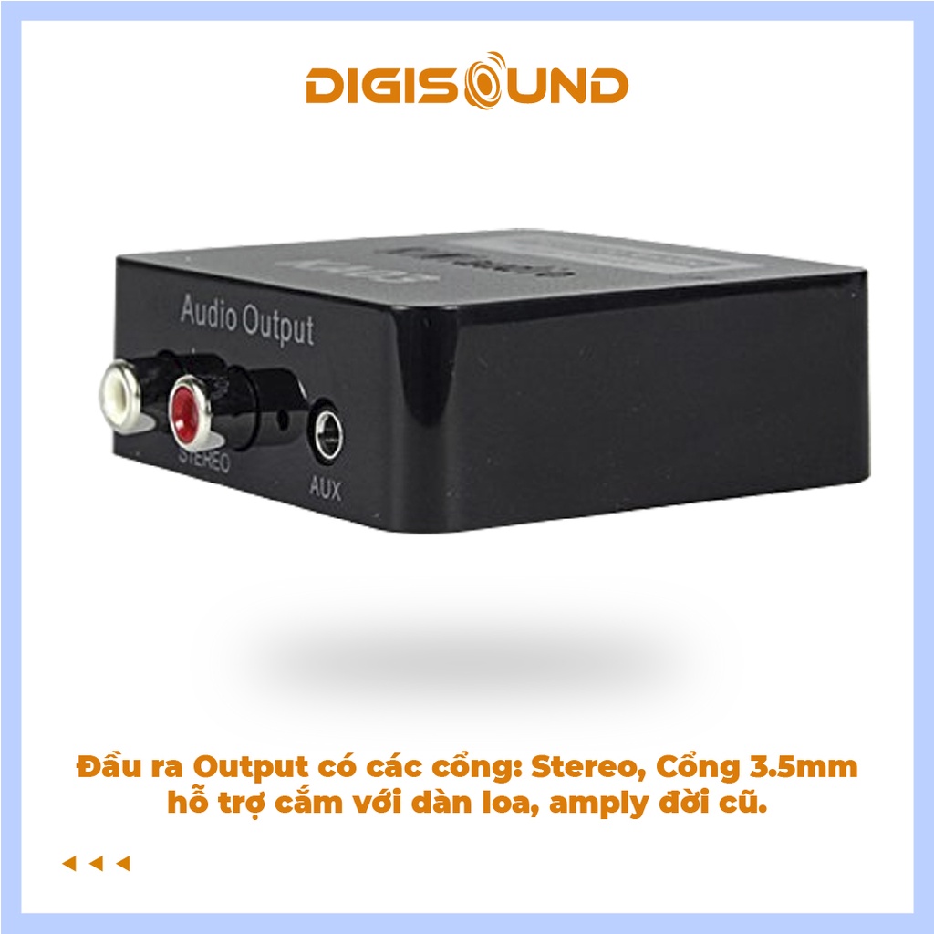 Bộ chuyển đổi âm thanh quang học Digital sang Analog Kiwi KA03
