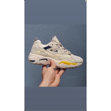 Giày sneaker Hàn Quốc File Ray Tracer trắng sữa phối xanh vàng dành cho nam và nữ ,, . . . 🌺 . 12.12