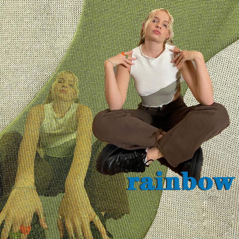 Áo Thun Sát Nách Cổ Tròn Phối Màu Cầu Vồng Thời Trang Cho Nữ | BigBuy360 - bigbuy360.vn