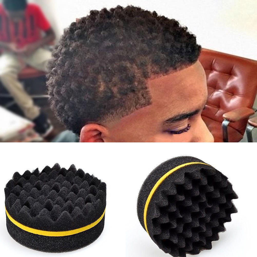 Mút xốp chải tóc hai mặt lượn sóng chải tóc Dreadlocks V08 chuyên dụng cho salon
